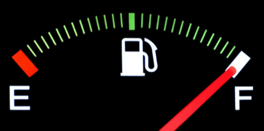 F in Fuel Gauge